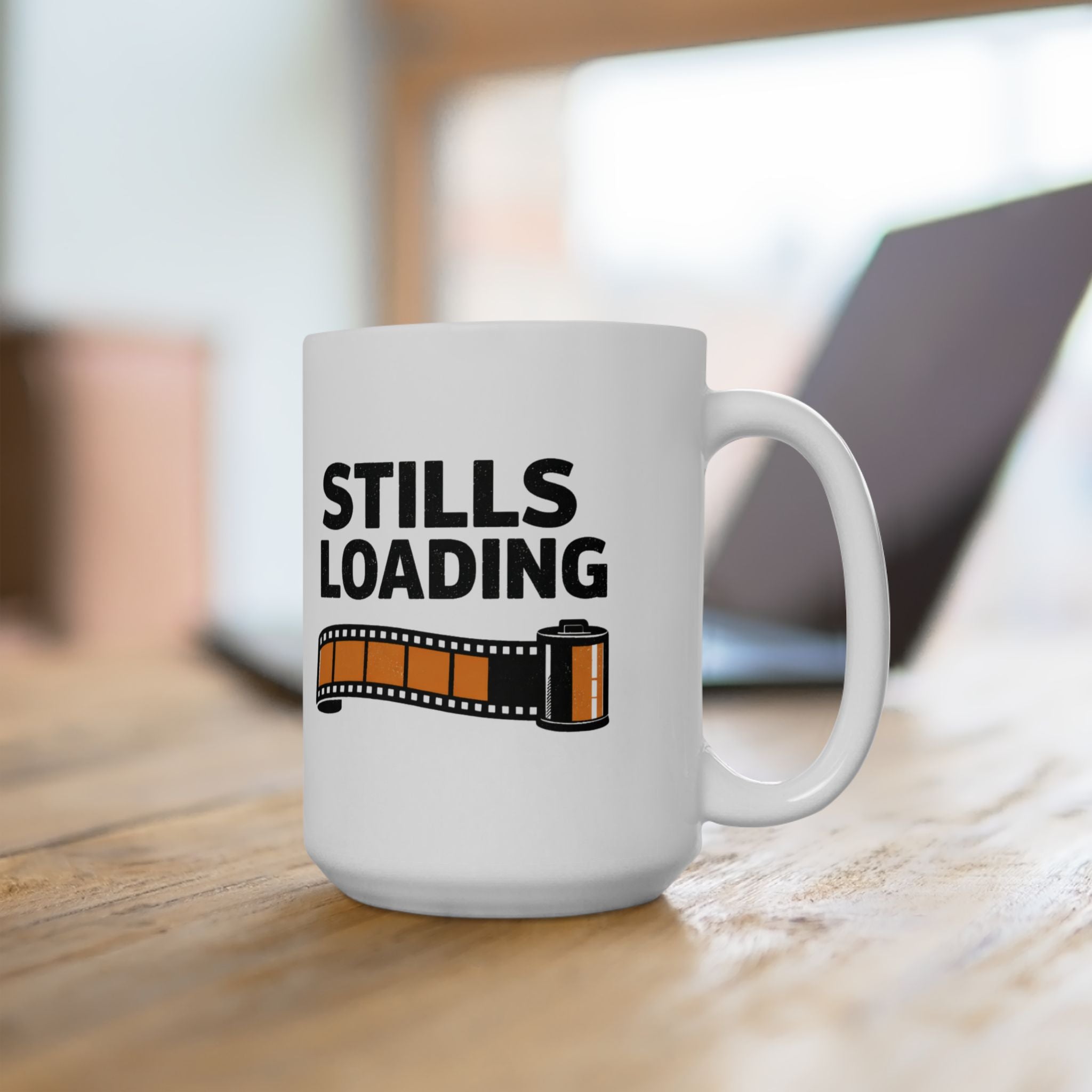 Stills Loading Coffee & Editing Coffee Mug (15 oz)